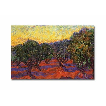 Reproducere tablou pe pânză vincent van gogh olive trees, 70 x 45 cm