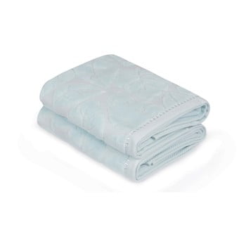Set 2 prosoape madame coco velver, 50 x 90 cm, albastru