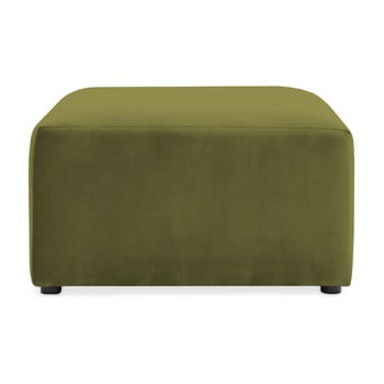 Suport pentru picioare vivonita velvet cube, verde măsliniu