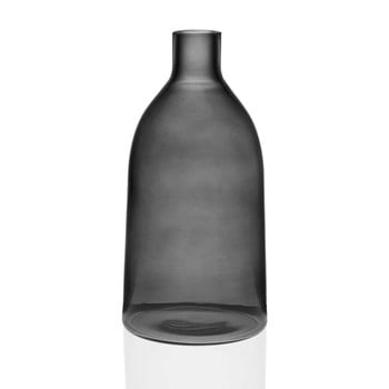 Vază din sticlă versa prahna, înălțime 29 cm, gri