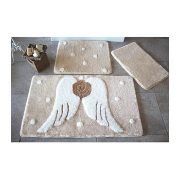 Set 3 covorașe de baie confetti bathmats angels