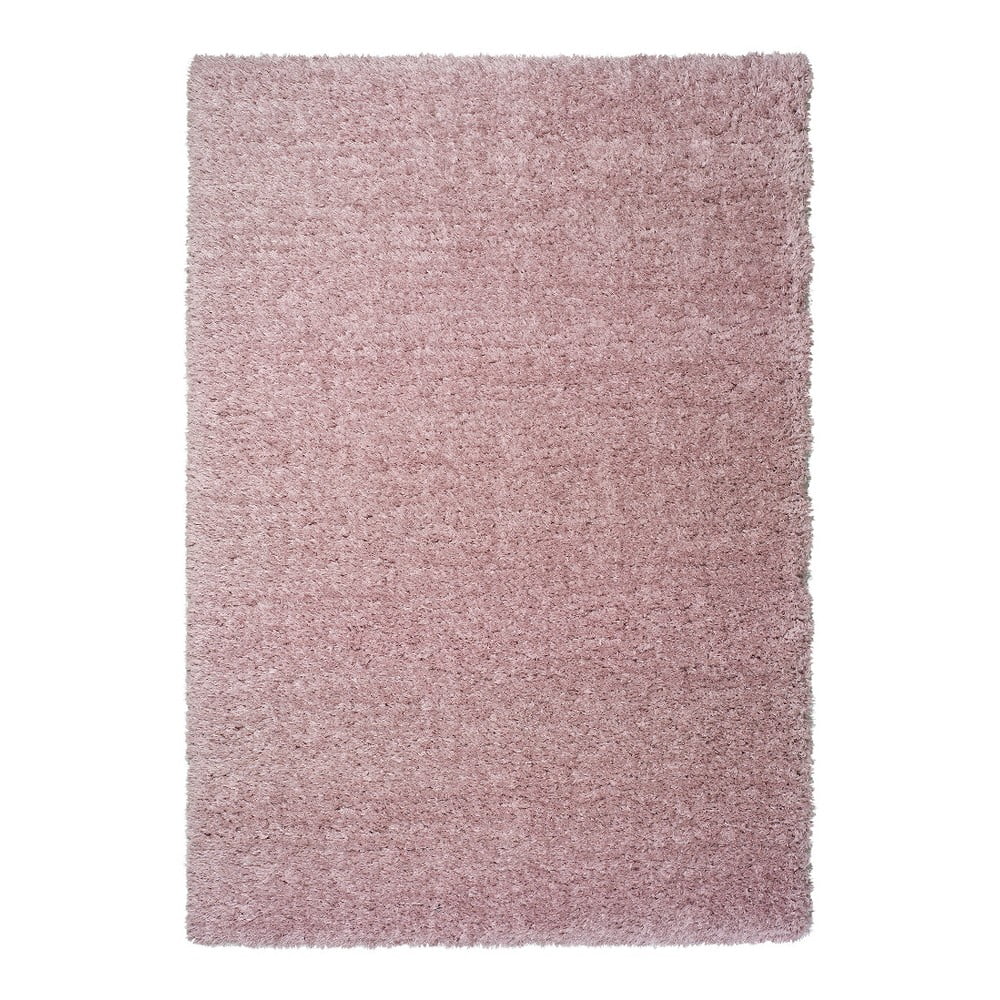 Růžový koberec Universal Floki Liso, 140 x 200 cm