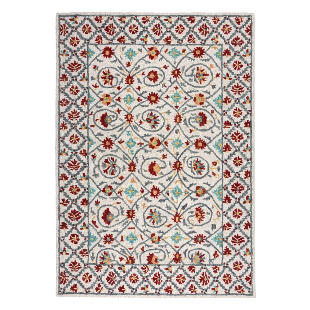 Červeno-modrý ručně tkaný vlněný koberec 160x230 cm Iris Traditional – Flair Rugs