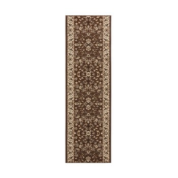 Covor basic vintage, 80x400 cm, maro