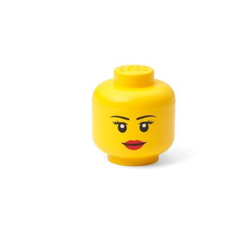 Cutie de depozitare în formă de figurină LEGO® Girl, 10,5 x 10,6 x 12 cm imagine