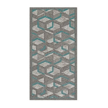 Traversă floorita hypnotik, 55 x 115 cm, gri-albastru