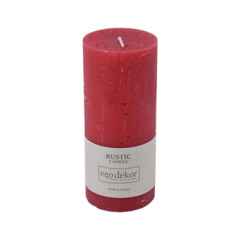 Lumânare baltic candles rustic, înălțime 14 cm, roșu