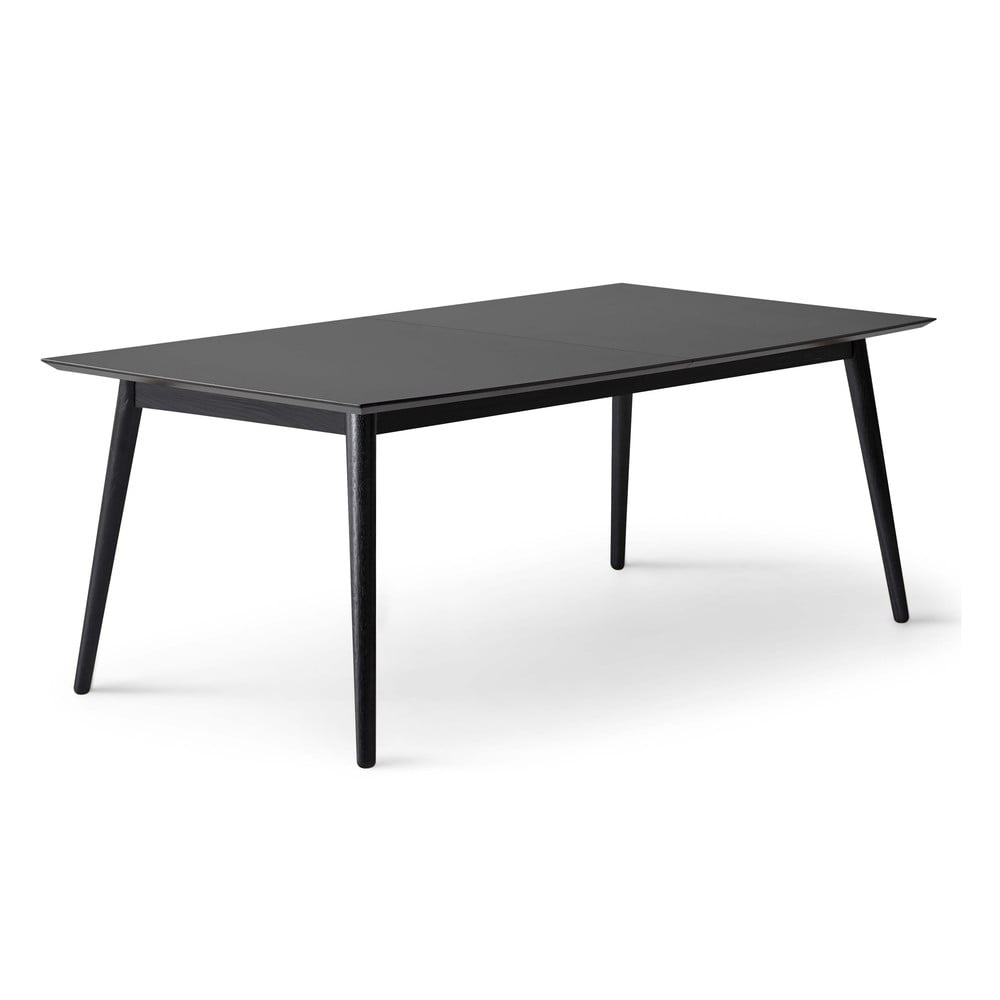 Černý rozkládací jídelní stůl s černou deskou 100x210 cm Meza – Hammel Furniture