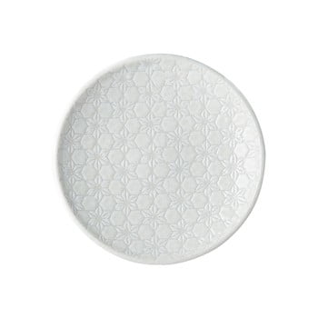 Farfurie din ceramică mij star, ø 17 cm, alb