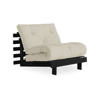 Fotoliu extensibil karup design roots black/beige, bej