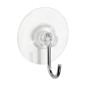 Set 4 cârlige de perete transparente wenko static-loc®