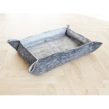 Pat din lână pentru animale de companie wooldot felt pet mat, 60 x 40 cm, gri