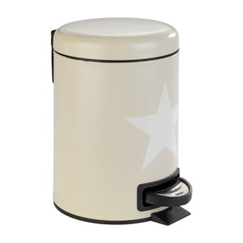 Coș de gunoi pentru baie wenko stella, 3 l, oțel, bej