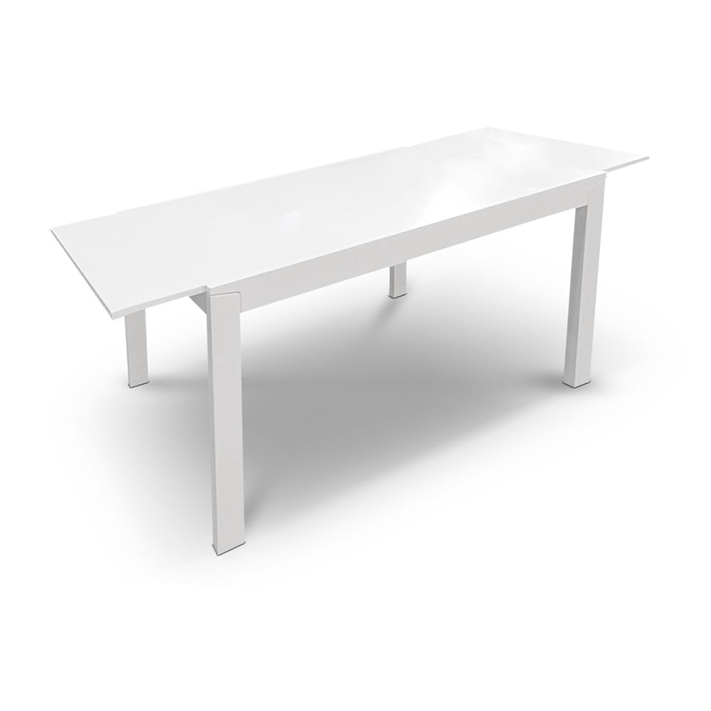 Rozkládací jídelní stůl Ghost, 120-164 cm, bílý