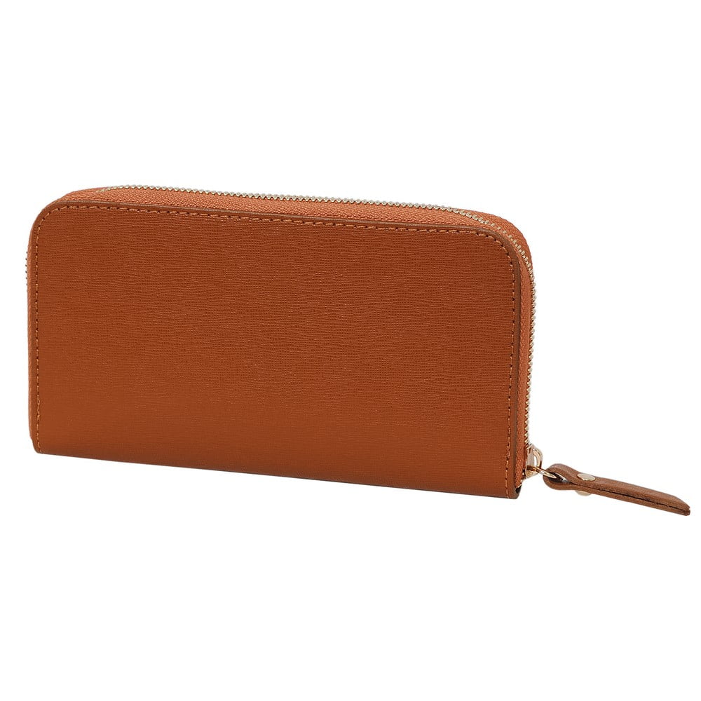 Tmavě oranžová peněženka z pravé kůže Andrea Cardone Paresso