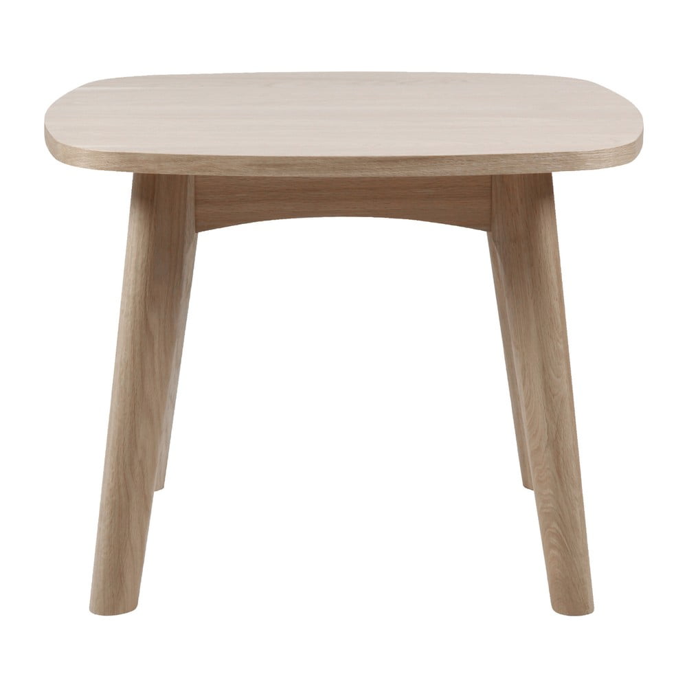 Odkládací stolek s podnožím z dubového dřeva Actona Marte, ⌀ 58 cm