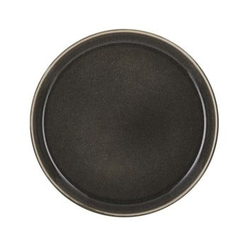 Farfurie adâncă din ceramică bitz mensa, diametru 21 cm, gri închis