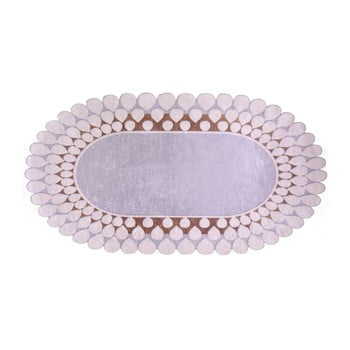 Covor vitauss zinno oval kahve, 80 x 150 cm, gri