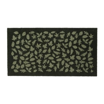 Covoraș intrare tica copenhagen leafes, 67 x 120 cm, verde închis