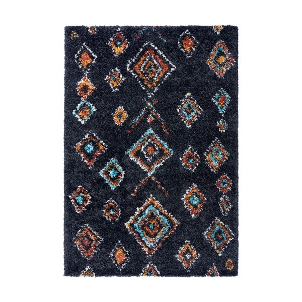 Černý koberec Mint Rugs Phoenix, 80 x 150 cm