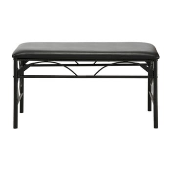 Banchetă din metal støraa isabelle, negru