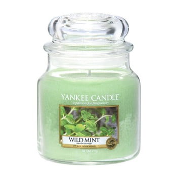 Lumânare parfumată yankee candle wild mint, timp de ardere 65 - 90 ore