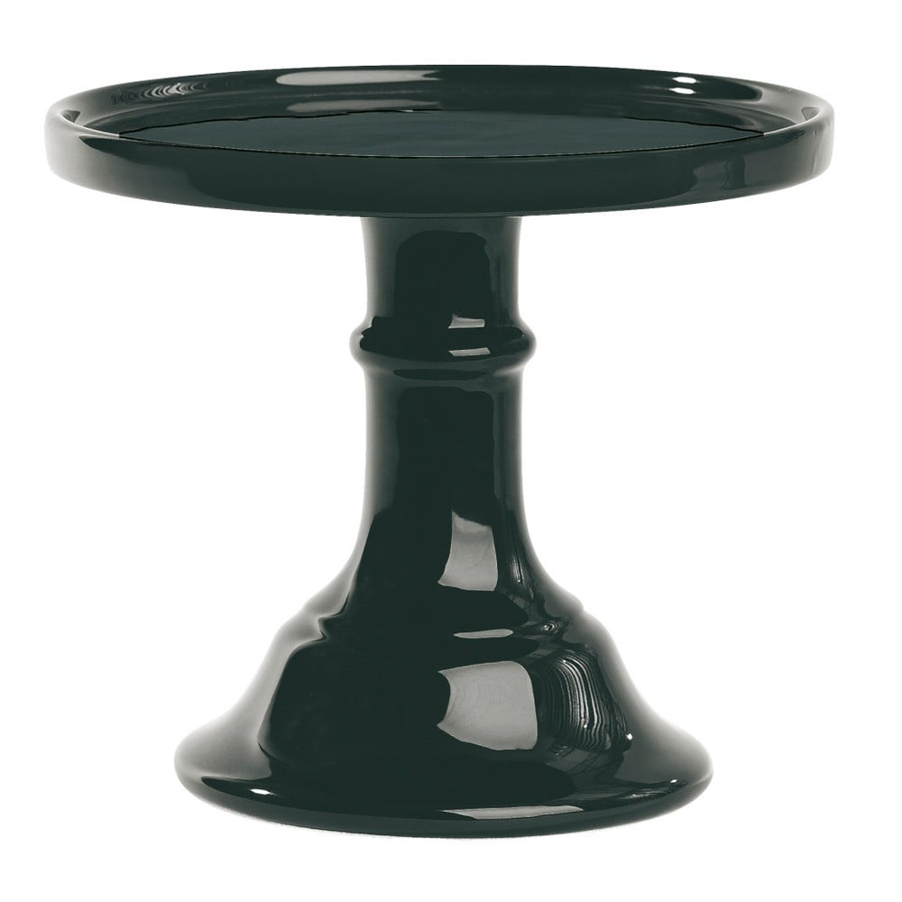 Černý  keramický podnos na dort Miss Étoile, ø 15,5 cm
