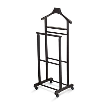 Valet din lemn pentru haine domopak living, negru