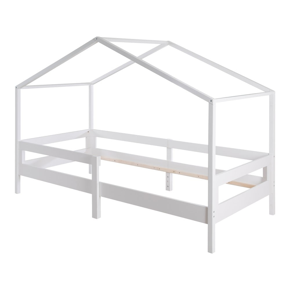 Bílá domečková dětská postel 90x200 cm – Roba