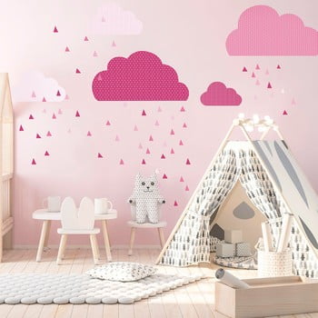 Autocolant ambiance scandinavian clouds, roz