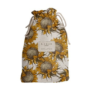 Sac călătorie linen couture sunflower, lungime 44 cm