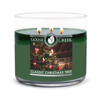 Lumânare parfumată în recipient de sticlă Goose Creek Christmas Tree, 35 ore de ardere