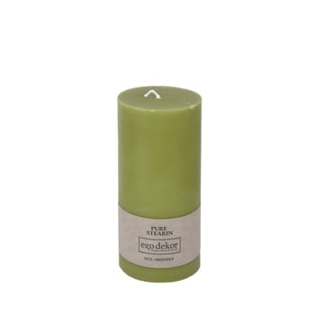 Lumânare baltic candles eco, înălțime 15 cm, verde