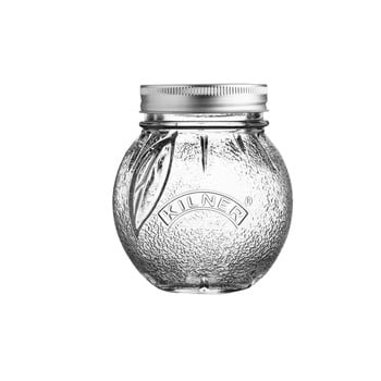 Borcan din sticlă cu capac kilner pomeranč, 0,4 l