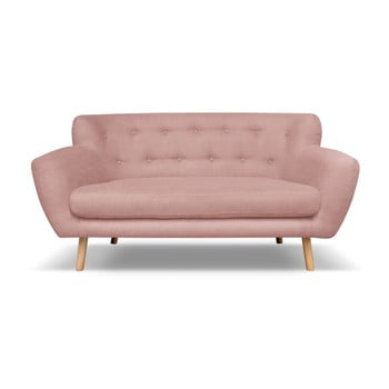Canapea cu 2 locuri cosmopolitan design london, roz deschis