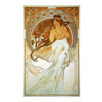 Tablou alfons mucha - music, 40x60 cm