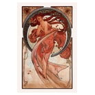Reprodukce obrazu Alfons Mucha - Dance, 40 x 60 cm