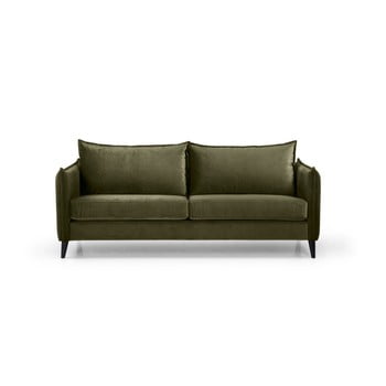 Canapea cu 3 locuri softnord leo, verde khaki