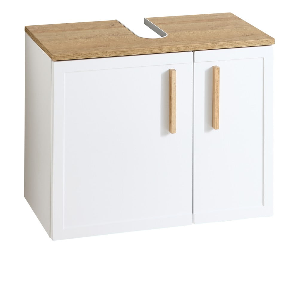 Bílá závěsná skříňka pod umyvadlo 65x60 cm Quickset 383 – Pelipal