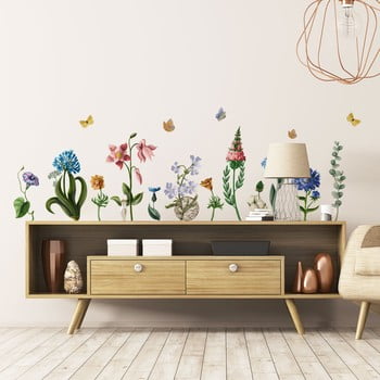 Set autocolante pentru perete ambiance wildflowers