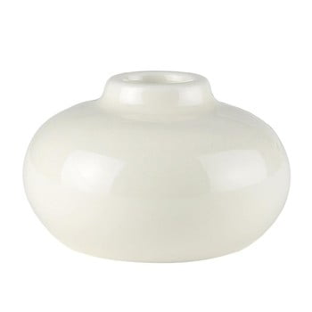 Sfeșnic din ceramică a simple mess telma, ⌀ 8,5 cm, alb
