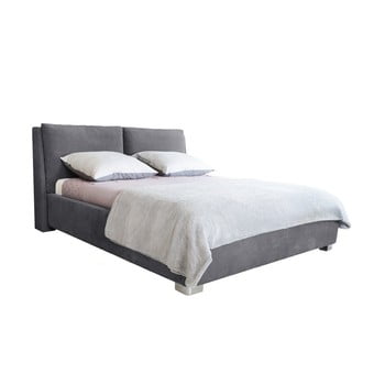 Pat dublu mazzini beds vicky, 160 x 200 cm, gri