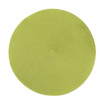 Suport pentru farfurie tiseco home studio round chambray, ø 38 cm, verde