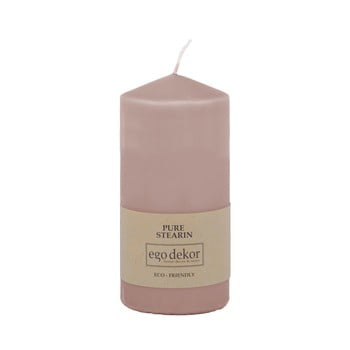 Lumânare baltic candles eco top, înălțime 14 cm, roz pudrat