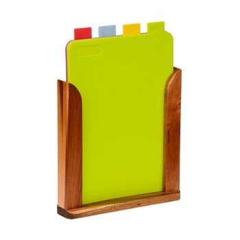 Set 4 tocătoare cu suport premier housewares
