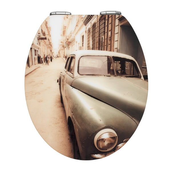 WC sedátko a snadným zavíráním Wenko Old Time Car, 44,5 x 38 cm