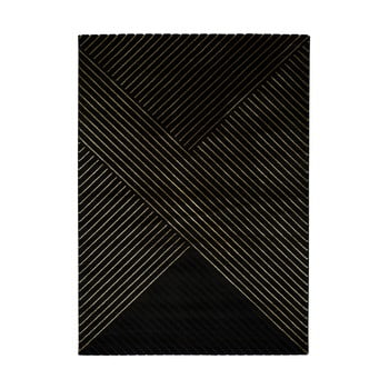 Covor universal gold stripes, 140 x 200 cm, negru