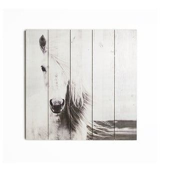 Tablou din lemn graham & brown horse, 50 x 50 cm