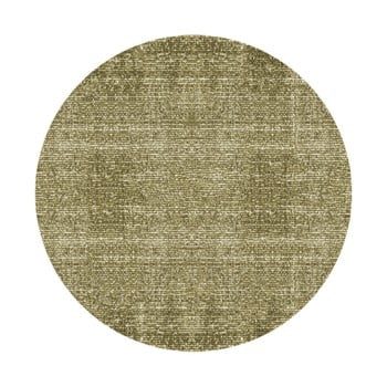 Covor rotund pt living washed cotton, ⌀ 150 cm, verde