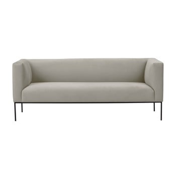 Canapea din catifea cu 3 locuri windsor & co sofas neptune, bej